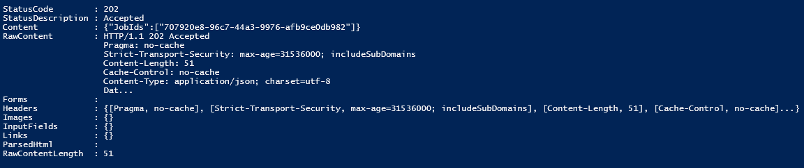 来自 Webhook 调用的输出。