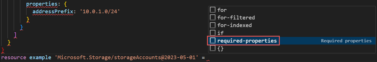 屏幕截图显示如何添加所需属性。