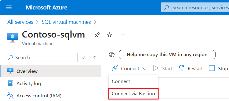 截图显示在门户中连接到虚拟机。