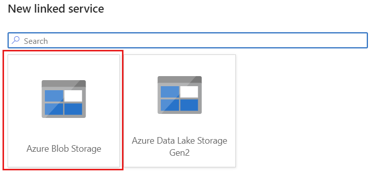 新的 Delta 关联服务的服务类型选项截图。