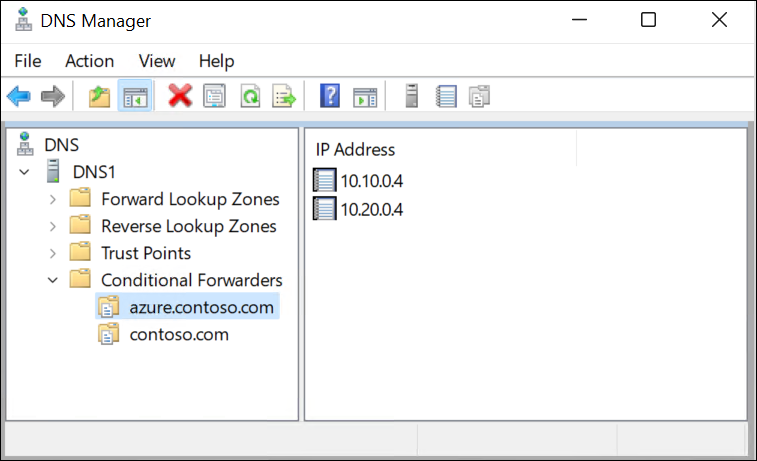查看 DNS 转发器