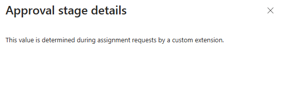 已编辑的审批阶段详细信息的屏幕截图。