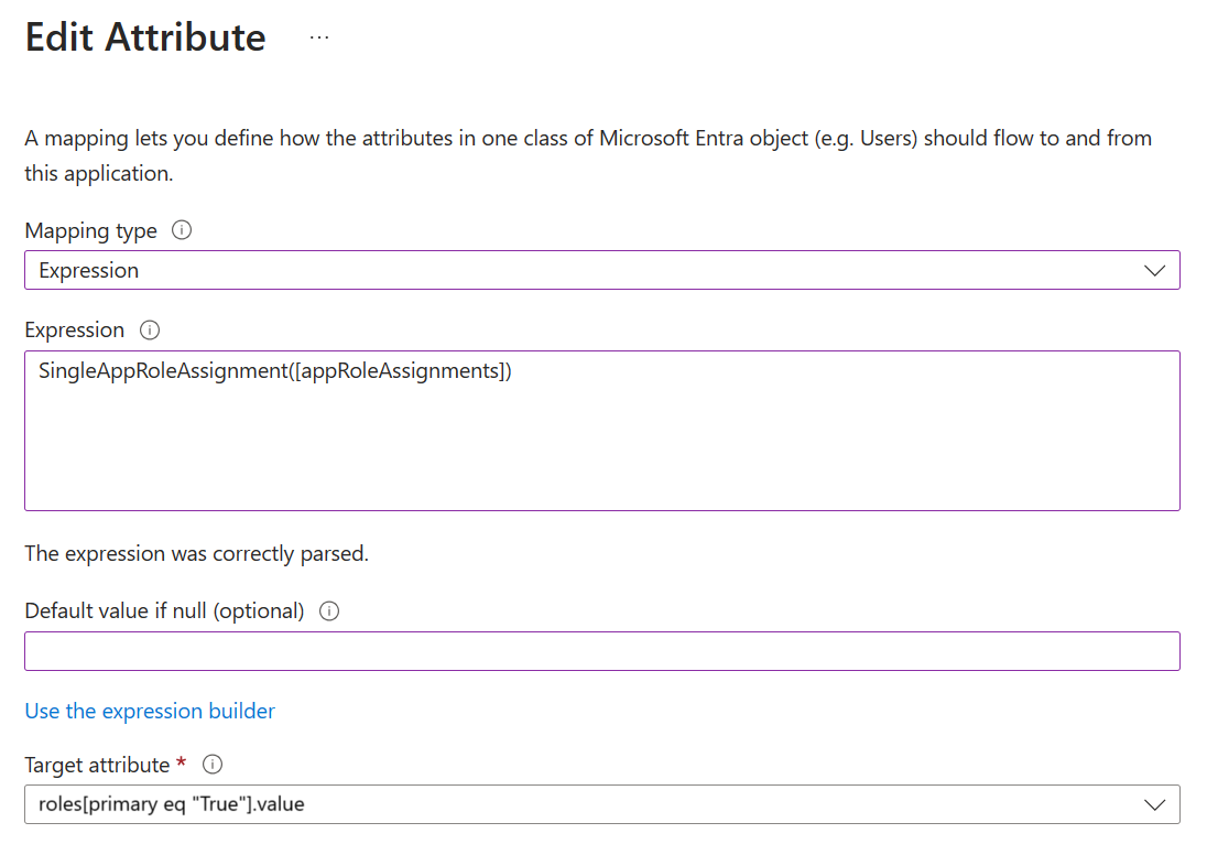 添加单个应用角色分配