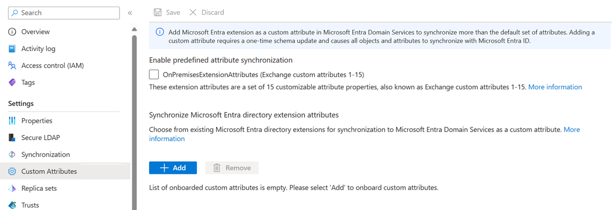 如何启用自定义属性的屏幕截图。