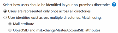 将在所有目录中只表示一次用户的选项