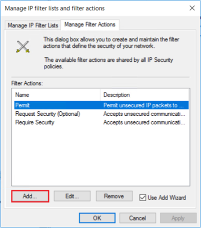 添加筛选操作的屏幕截图。