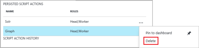 删除持久化的脚本操作。