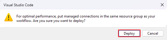 屏幕截图显示了“部署”和“取消”选项的确认消息。