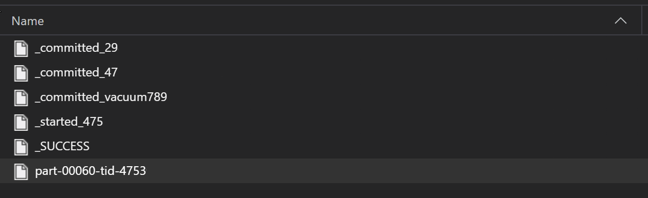 显示 Parquet ETL 进程的屏幕截图。