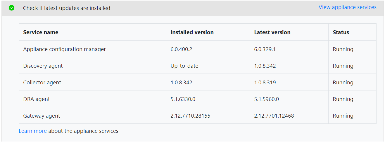 查看版本信息的屏幕截图。