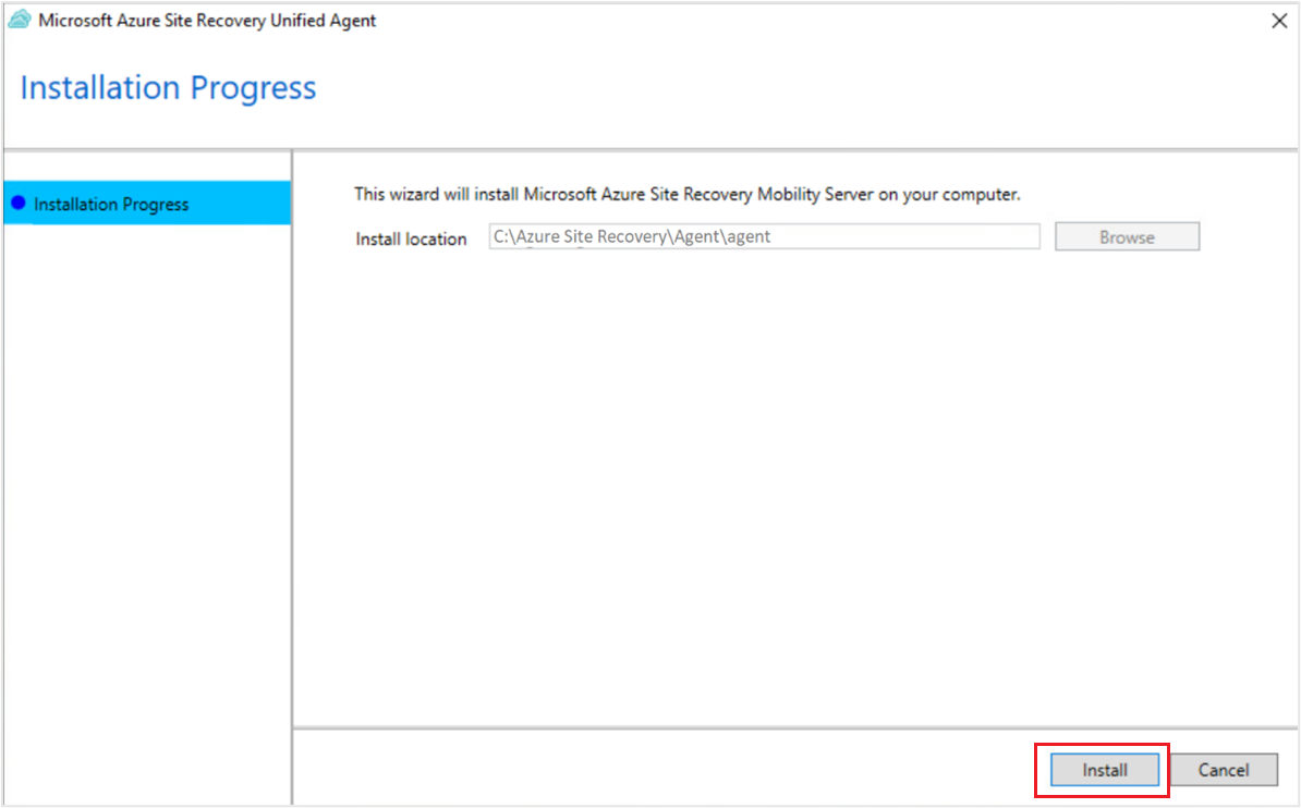显示移动服务的“安装 UI”选项的图像