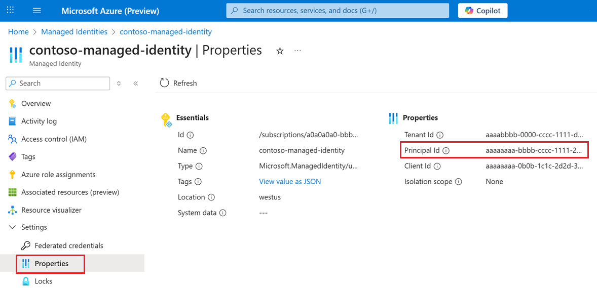 显示对象 ID 位置的屏幕截图。