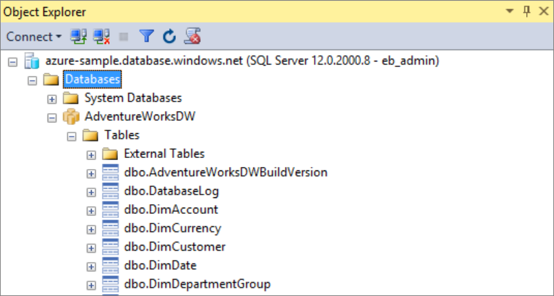 展示了 Object Explorer 窗口的截图。