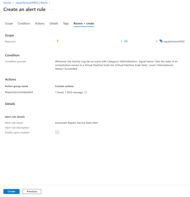 查看和创建警报规则