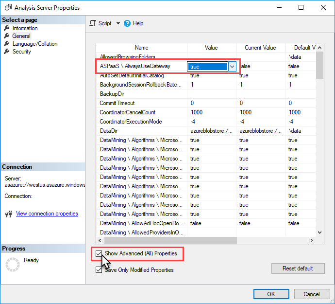 始终使用网关属性