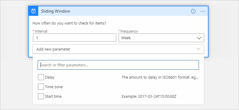 屏幕截图显示了为此触发器设置的所有参数。