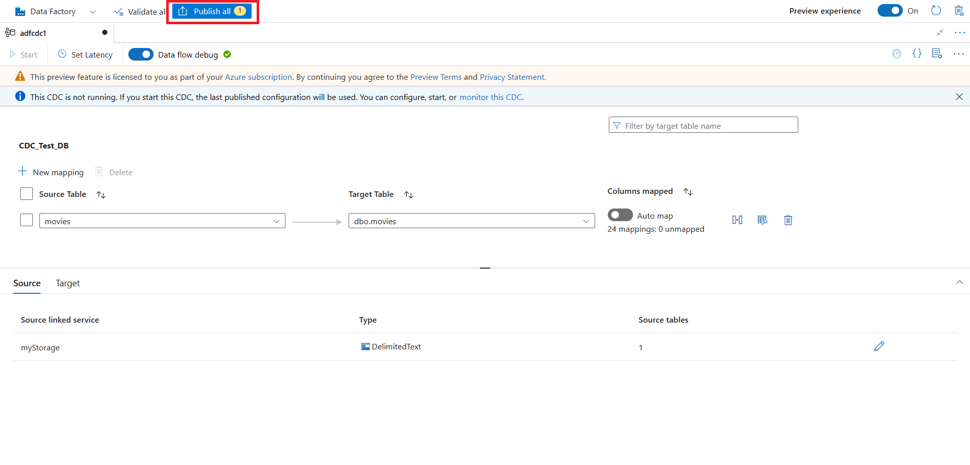 画布顶部的发布按钮的屏幕截图。