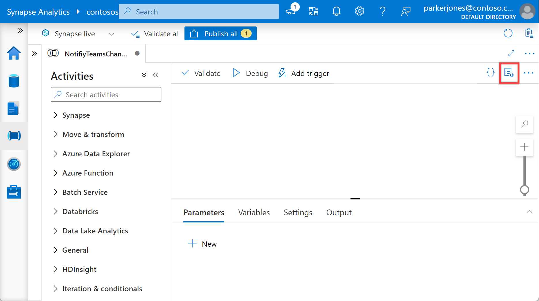 显示了“属性”面板已隐藏。