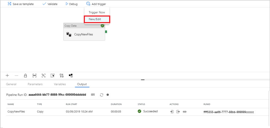 突出显示在选择“添加”触发器时显示的“新建/编辑”菜单选项的屏幕截图。