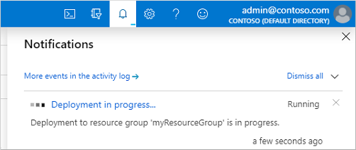 Microsoft Entra 管理中心关于正在进行部署的通知