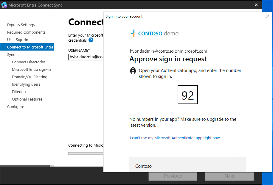 mfa 的屏幕截图。