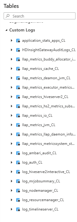 显示自定义日志的屏幕截图。