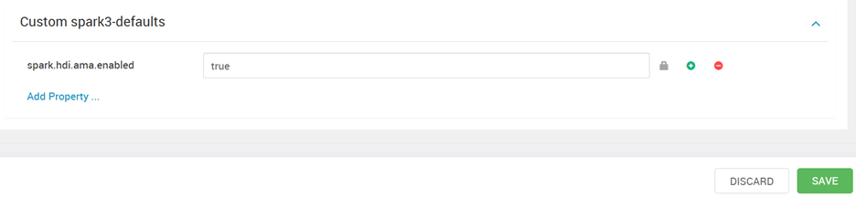 显示如何为 Spark 群集启用 Azure Monitor 代理日志记录的屏幕截图。