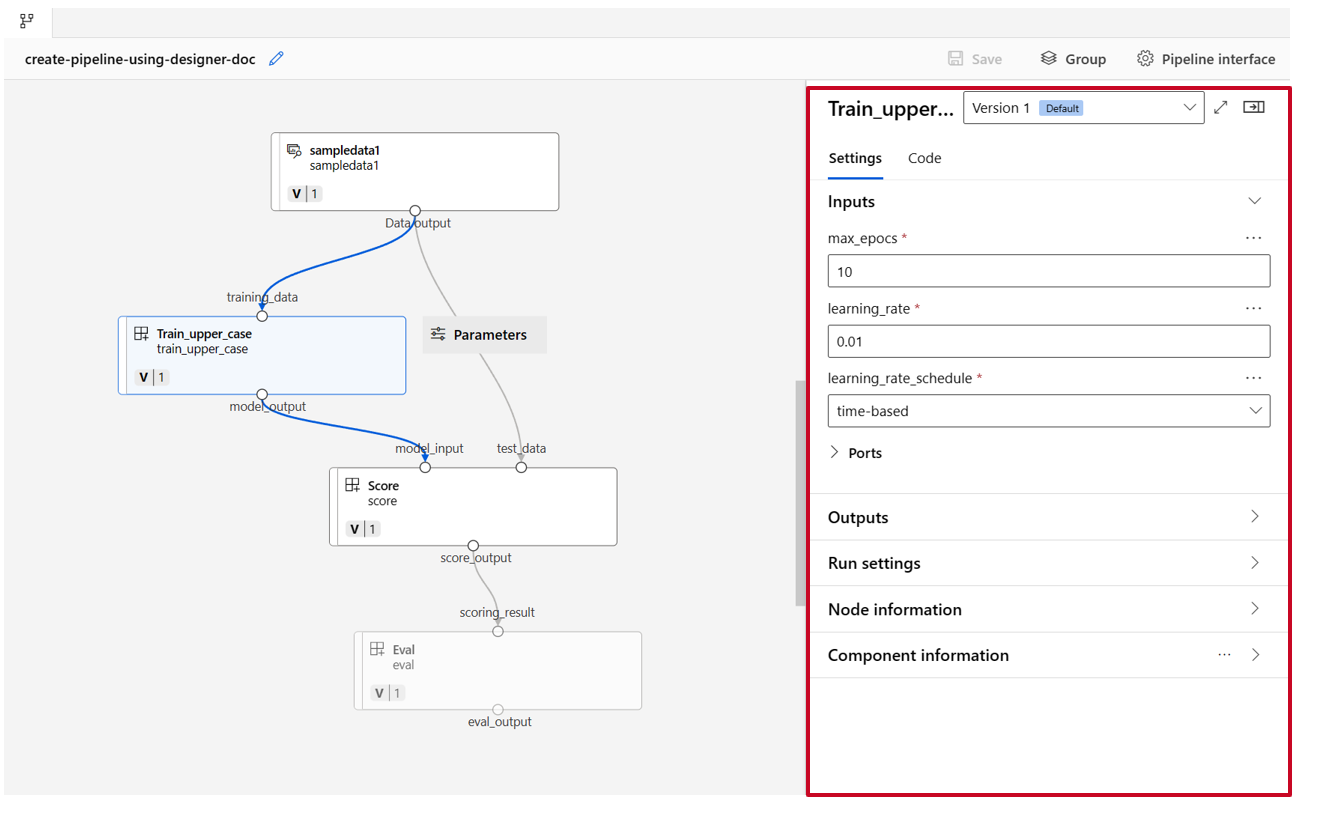 显示组件参数设置的屏幕截图。