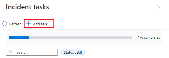 屏幕截图显示了如何手动将任务添加到任务列表。