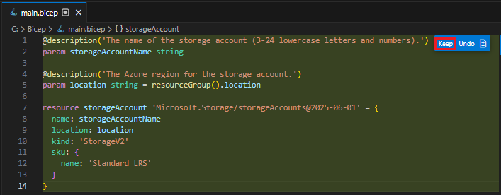 确认添加存储账户的截图。
