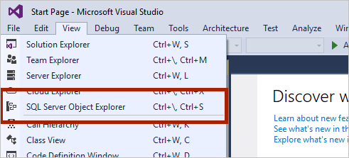 SQL Server 对象资源管理器