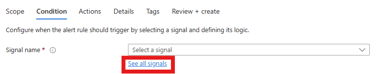 屏幕截图显示警报阈值的配置。