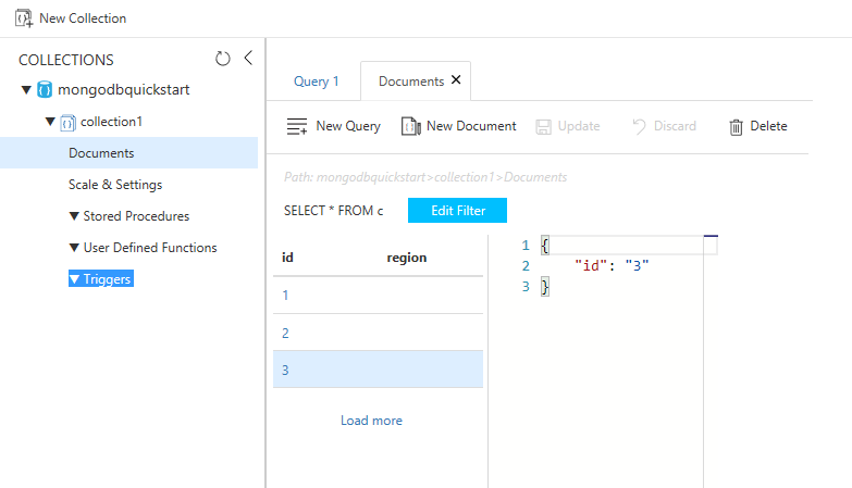 Azure 门户中的数据资源管理器