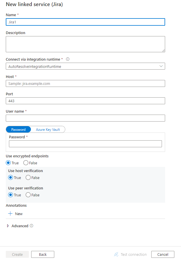 配置到 Jira 的链接服务。