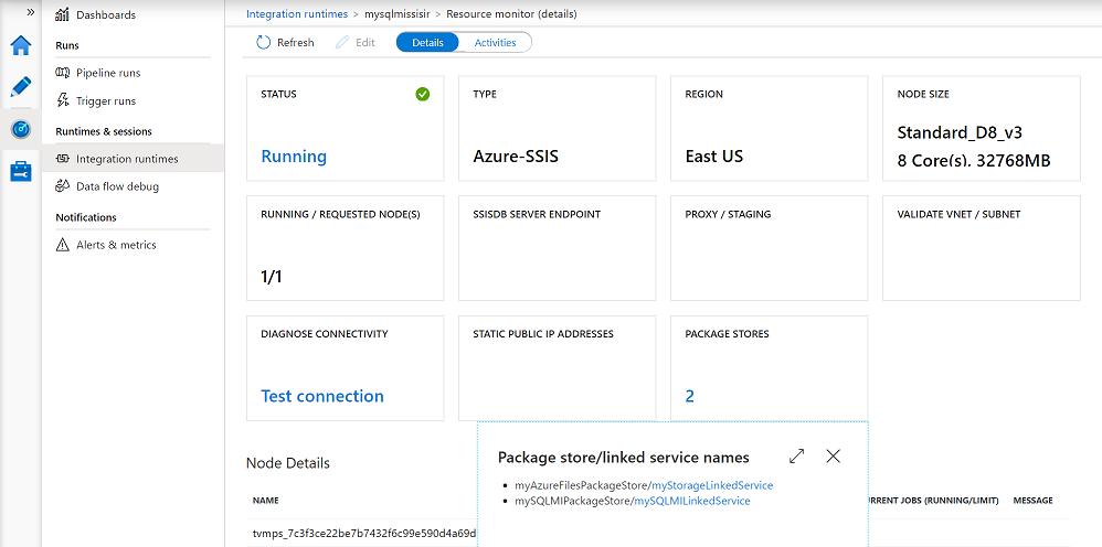 监视 Azure-SSIS IR - 包磁贴