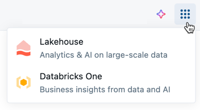 Databricks 一个应用切换器