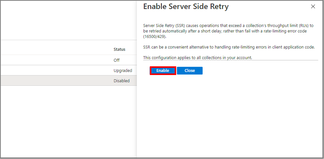 MongoDB SSR 启用的屏幕截图。