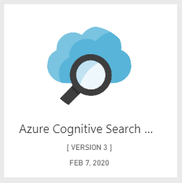 屏幕截图显示了要从应用列表中选择的 Azure 认知搜索应用。