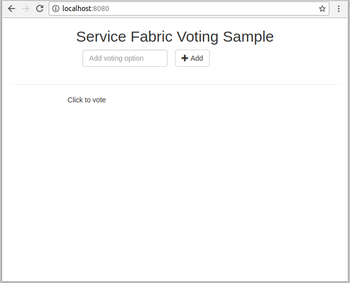 Azure Service Fabric 本地主机