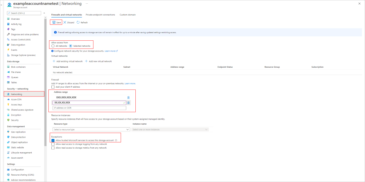 配置防火墙和虚拟网络设置以使用 Azure 文件同步