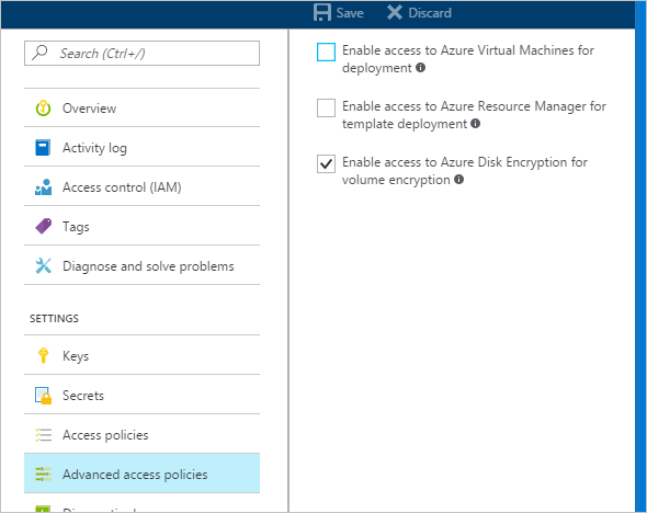 Azure Key Vault 高级访问策略