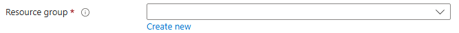 Microsoft的截图。Common.ResourceGroupSelector UI 元素。