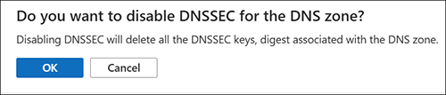 DNSSEC 状态的屏幕截图。