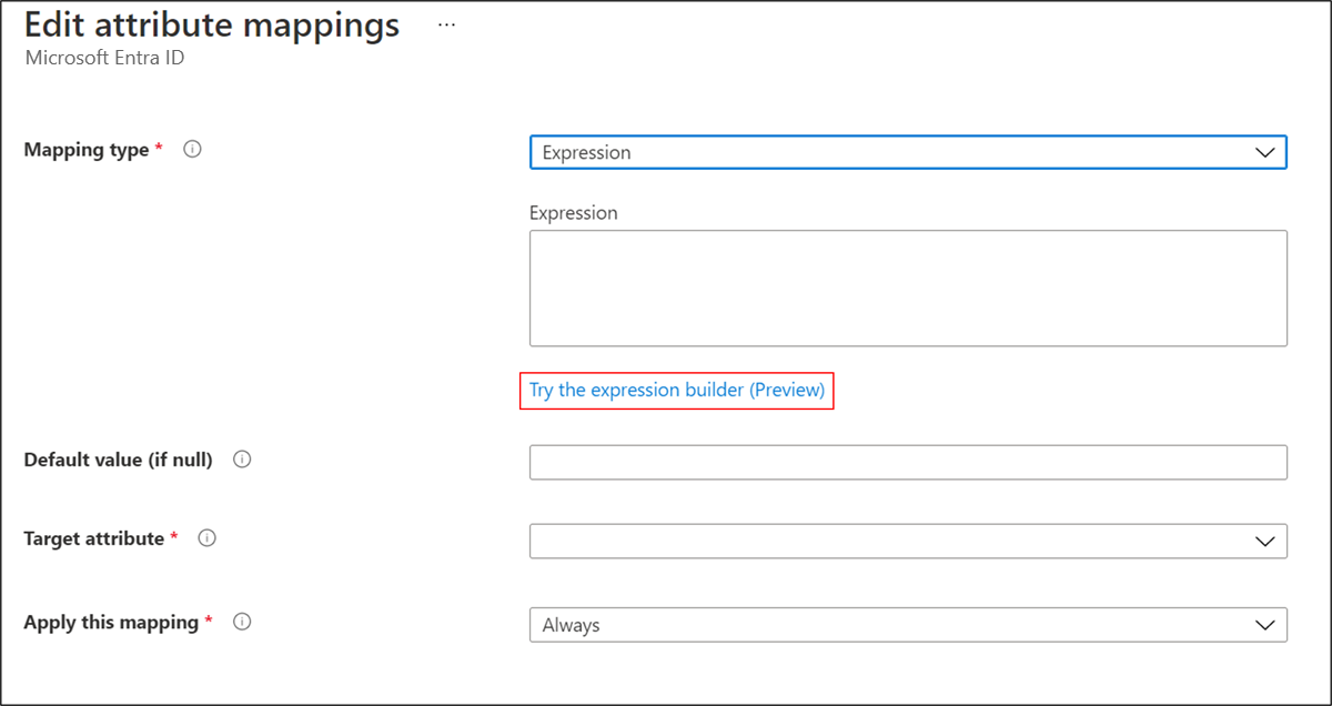 显示使用表达式生成器的屏幕截图。