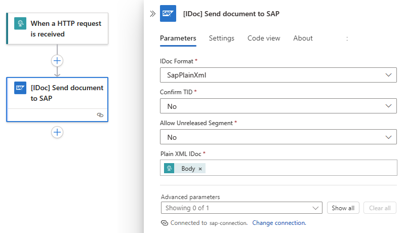 屏幕截图显示标准工作流和已完成的 SAP 操作。