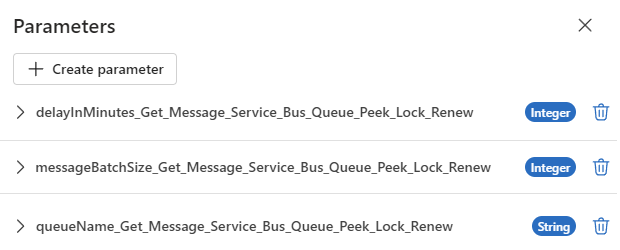 屏幕截图显示了跨环境参数。