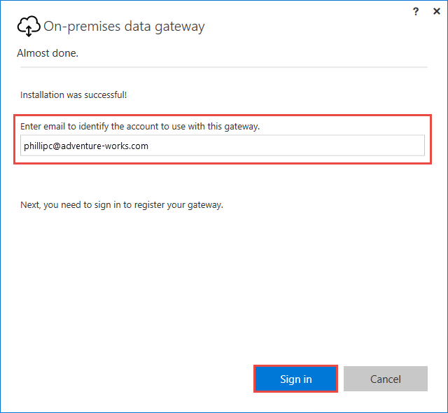 显示登录到 Azure 的屏幕截图。