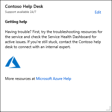 显示仪表板上自定义 Markdown 图块的屏幕截图。