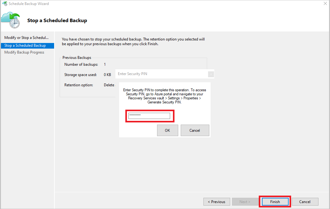 显示生成安全 PIN 的屏幕截图。