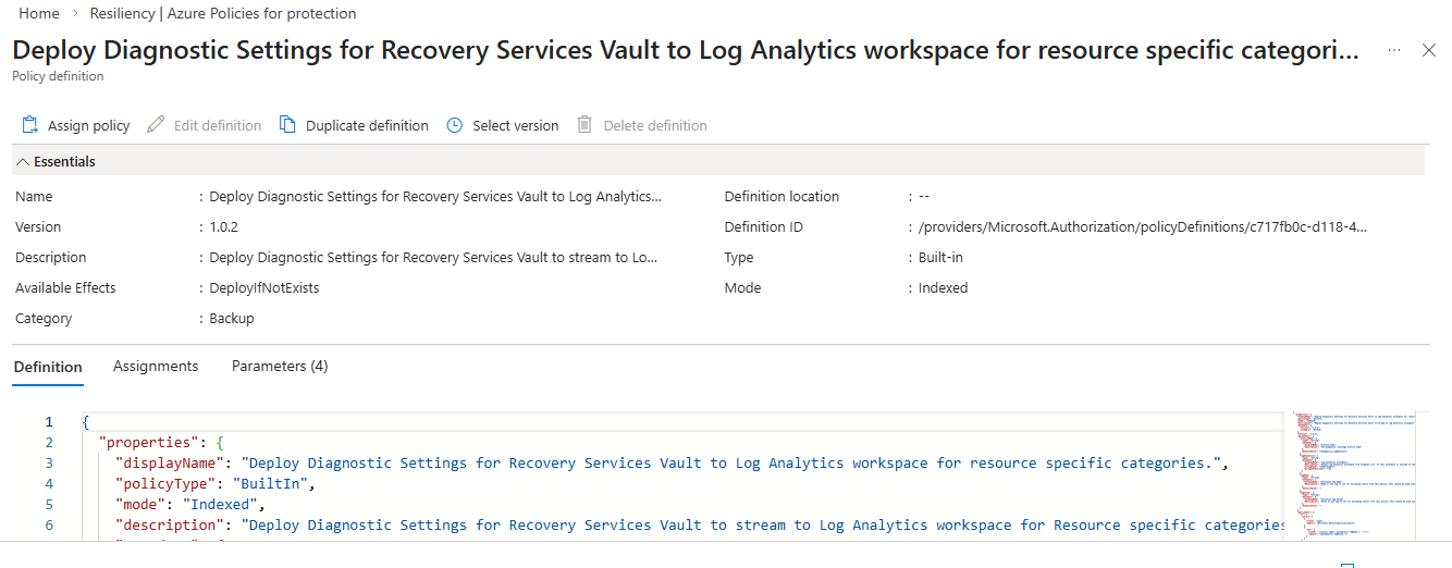 详细的策略定义